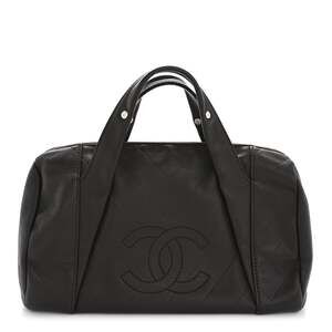 Chanel Calfskin Chevron Cc All Day Long #238385C19B